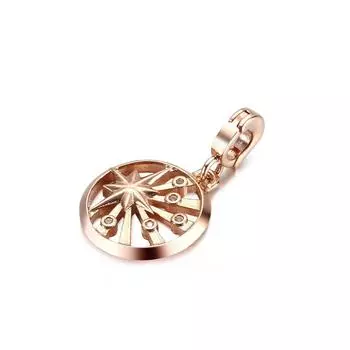 Стерлингового серебра 925 пробы, бусина ME Rose Rays of Life, медальон, висячий, подходит, оригинальный модный браслет, женский расширенный текстурированный ювелирный подарок, подарок