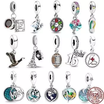 Стерлингового серебра 925 пробы, дерево единения, муранское стекло и глобус, подвесные бусины для мамы, подходят для оригинального модного браслета, ювелирные изделия своими руками, подарок