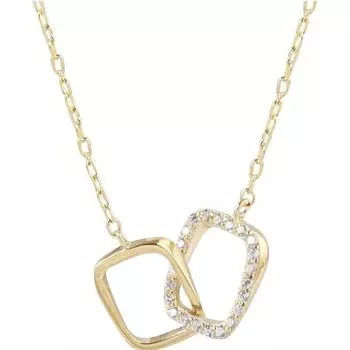 Стерлингового Серебра 925 пробы, квадратное Ожерелье для женщин, подвеска на ключицу, вечерние ювелирные аксессуары, колье Dz676 золотой