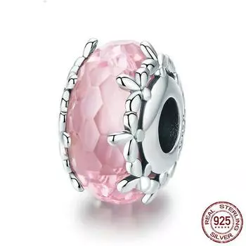 Стерлингового Серебра 925 пробы, розовый, муранский, я люблю маму, люблю, крест, сердце, сделай сам, тонкие бусины подходят для оригинального браслета-подвески, женские ювелирные изделия