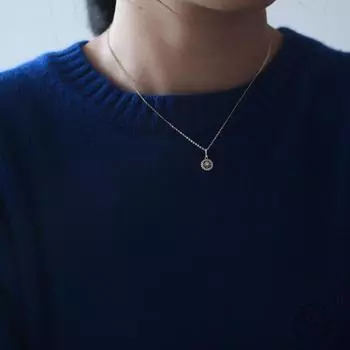 Стерлингового серебра 925 пробы, винтажное простое ожерелье с компасом судьбы, женское модное ювелирное изделие 42+3CM белого золота