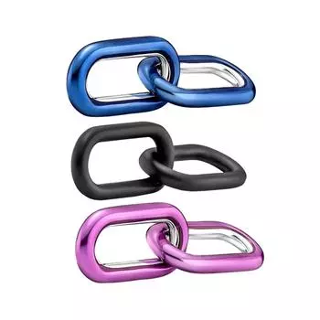 Стерлингового серебра S925, черный, фиолетовый и синий стиль, двойное звено подходит для оригинального браслета «сделай сам», ювелирные изделия для женщин, подарок