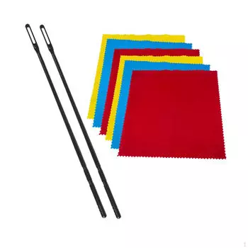 Стержень для чистки флейты и чистящая салфетка,Аксессуары для флейты,Практичный,Обслуживание,Инструмент для чистки 2 Color