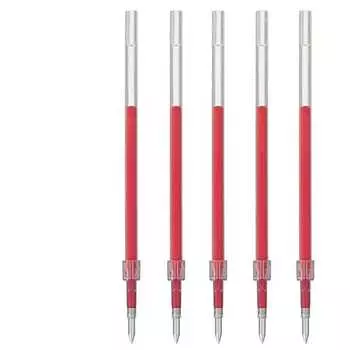 Стержень для карандаша Mitsubishi Jet Stream SXR-5-15 0,5 мм, красный, 1 шт. x 5 упаковок Чернила Jet Stream с ультранизким трением MITSUBISHI PENCIL