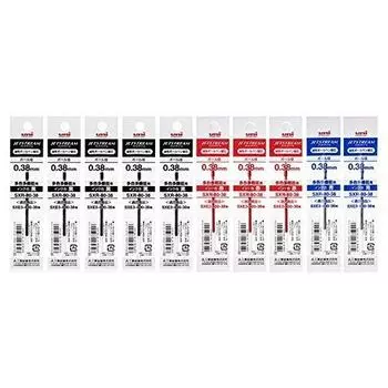 Стержень для шариковой ручки Mitsubishi Jet Stream Multicolor Multifunction Set из 10 шт. 5 шт. 3 шт. 2 шт. Синий 0,38 шт. Черный, Красный,