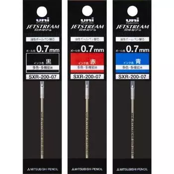 Стержень для шариковой ручки Mitsubishi Pencil Jet Stream Prime 0.7 многоцветный многофункциональный 3 цвета SXR20007