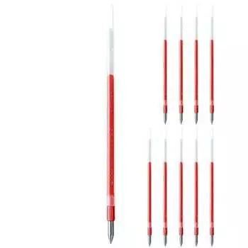 Стержень для шариковой ручки Mitsubishi Pencil uni на масляной основе SXR-80-05 0,5 мм красный набор из 10 штук SXR8005.15
