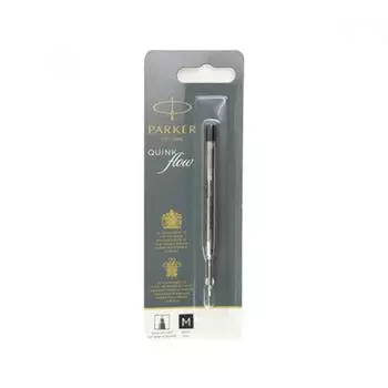 Стержень для шариковой ручки Parker Quink Flow, блистерная упаковка, тип M, 1,0 мм Black