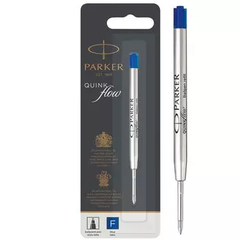 Стержень для шариковой ручки PARKER Quinkflow, синий, 1 шт., синий, F, тонкий наконечник, масляный, сменный стержень для шариковой ручки, оригинальный импортный продукт 1950368 0,8 мм синий