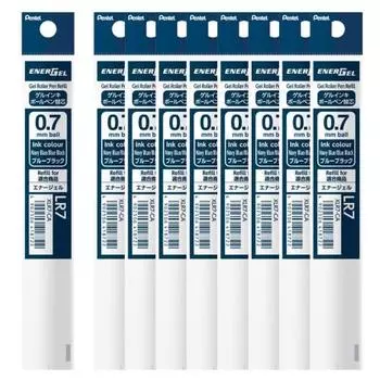 Стержень для шариковой ручки Pentel Energel 0,7 мм синий черный 10 шт. XLR7-CA(10)