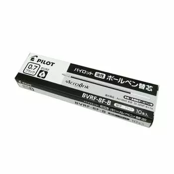 Стержень для шариковой ручки Pilot BVRF-8F-B 0,7 мм 10 шт. черный