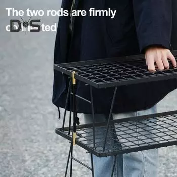 Стержень для соединения сетчатого стола, прочный алюминиевый сплав, латунные концы, регулируемый, портативный, складной, для кемпинга, крепежный металлический соединительный столб metal