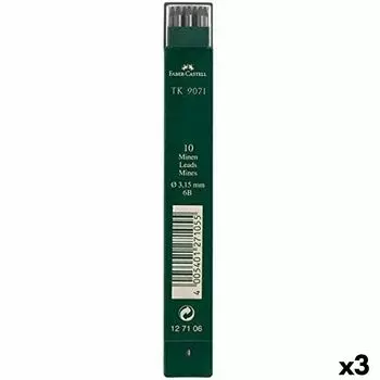 Стержень для свинца Faber-Castell 6B диаметром 3,15 мм. (3 единицы)