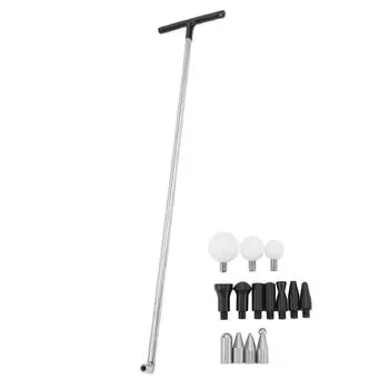 Стержень для удаления вмятин с 14 головками шила из нержавеющей стали, устойчивый к эрозии инструмент для ремонта вмятин на транспортном средстве