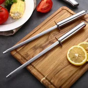 Стержень для заточки ножей 12-дюймовая кухонная хонинговальная сталь Заточка ножей из углеродистой стали