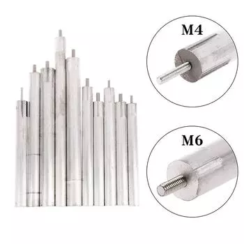 Стержень магниевого анода водонагревателя М4/М6 для аксессуаров испарителя радиатора M4,14*140mm
