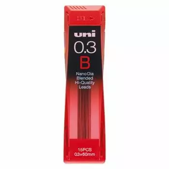 Стержень Mitsubishi Pencil Uni Nano Diamond Sharp 0,3 мм B, набор из 3 шт.