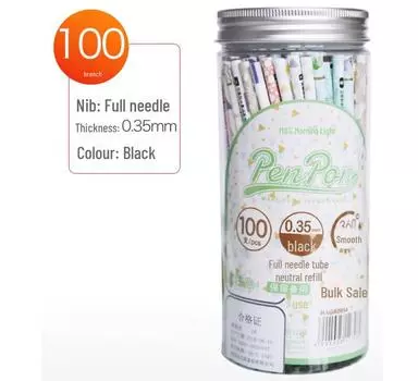 Стержни для гелевых ручек Chenguang 0,5 мм - 60 шт. в упаковке для студентов