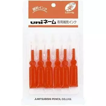 Стержни для карандашей Mitsubishi Penetrating Mark, 6 шт., красные, одноразового использования,