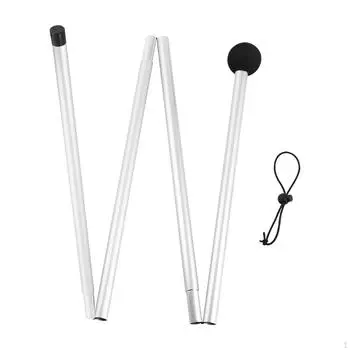 Стержни для навеса, подставка из алюминиевого сплава для палатки, 1,6 м/2 м, регулируемая для кемпинга, для уличного кронштейна 1.6M pointed tip