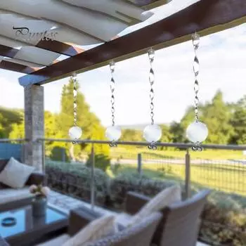 Стержни для отпугивания птиц. Светоотражающее устройство для отпугивания птиц с колокольчиками. Простая установка. Отпугиватель птиц для улицы. Палочки для отпугивания голубей. 1 Set