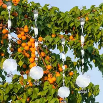 Стержни для отпугивания птиц. Светоотражающее устройство для отпугивания птиц с колокольчиками. Простая установка. Отпугиватель птиц для улицы. Палочки для отпугивания голубей.