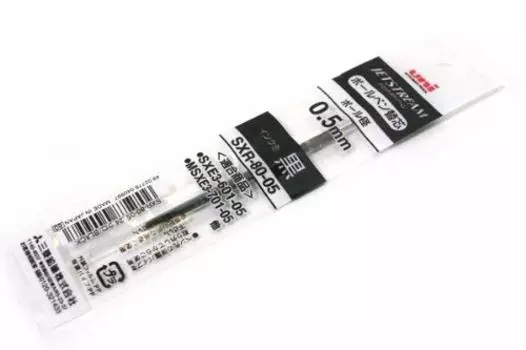Стержни для шариковой ручки Mitsubishi Pencil черные 10 шт. на масляной основе SXR-80-05 0,5 мм /