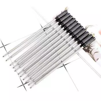 Стержни для шариковой ручки Стержни для ручки с синими чернилами Гладкий средний быстросохнущий прочный наконечник 10pcs синий