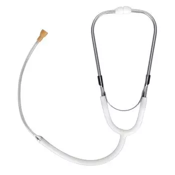 Стетоскоп для прослушивания Металлический бинауральный слуховой аппарат Стетоскоп Аксессуар для слухового аппарата Белый белый