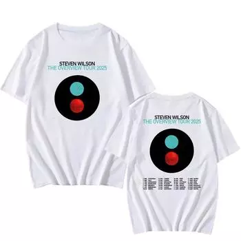 Steven Wilson The Overview Tour 2025 Футболка Новая модная футболка с графическим принтом из хлопка для мужчин и женщин Летняя футболка унисекс для улицы XS песочный