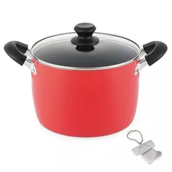 Stew with tempered glass gas and induction gold marble fluororesin original shaped can opener included J-kitchens Pot, 22cm, lid, compatible, coating,