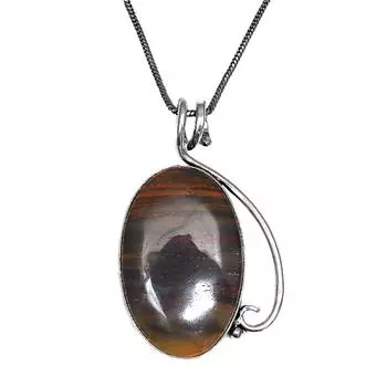 Stick Agate Gemstone Handmade Women s Unisex Silver Jewelry Pendant 2