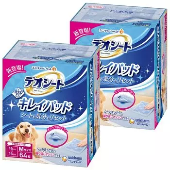 Stick it Deo Sheet Beautiful Pad размер M 128 листов x Подкладка на сиденье унитаза для собак [Просто на, красиво, легко, экологично] [64 2] [оптовая закупка]