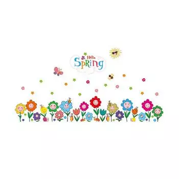 Stickers Removable Flowers Waterproof Wall Sticker Kids Cartoon Fashionable Convenient Wallpaper Decoration Home Decor