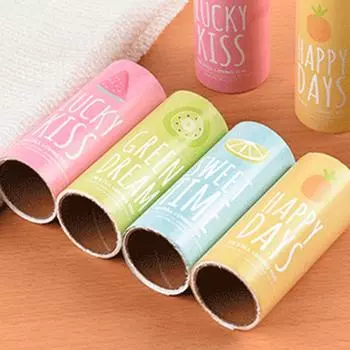 Липкий волос-разрывной ролик для женщин с фруктами, быстрое удаление пуха, ролик для простыней, фетровый ролик, щетка для дома, жизни, моды, для девочек, многофункциональный Green/Replacement core