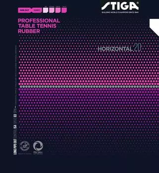 STIGA Накладка для настольного тенниса Высокозернистая резина Горизонтальная 20 Красный Средний 1711200517 красный