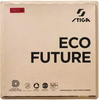 STIGA резина для настольного тенниса Control Grip Power Eco Future черная толстая черная 1712190119 чёрный