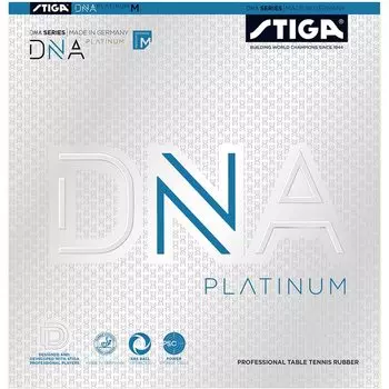 STIGA резина для настольного тенниса Tension Back Soft DNA Platinum M Black Extra Thick 1712050121 чёрный