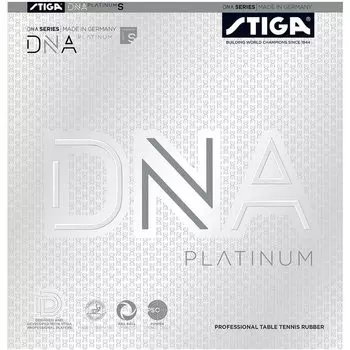 STIGA резина для настольного тенниса Tension Back Soft DNA Platinum S Black Extra Thick 1712040121 чёрный