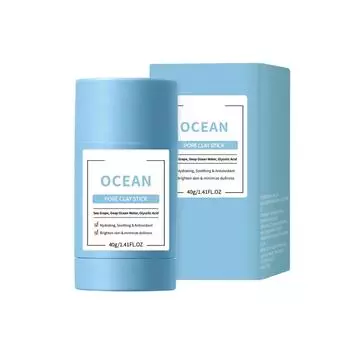 Стик-маска с океанической грязью 40 г, Глубокое очищение, Мягкое удаление черных точек, Восстановление лица, Уход, Намазываемая маска One Size