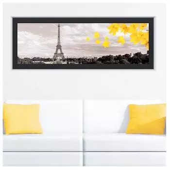 Стикер Les Trsors De Lily [P8834] - Giant Trompe l oeil Paris Tour Eiffel черный желтый - 157x59 см