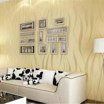 Стикер на стену, простой декор интерьера, без следов, устойчивый к истиранию, абстрактные волны, плакат для спальни, фон, реквизит B One Size