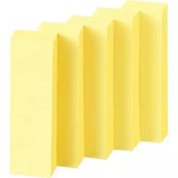 Стикеры Kokuyo Sticky Notes, супервыгодные стикеры, 50 мм x 15 мм, 100 листов x 50 шт., желтые K2me-5015Y