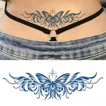 Стикеры татуировки сока, съемные, яркие, четкие, водонепроницаемые, временные, полуперманентные, сексуальные, травяные, татуировки, наклейка унисекс E