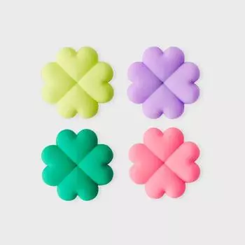 Стикон «Четырехлистный клевер» Colee (Выберите параметры: Желтый/фиолетовый/зеленый/розовый)