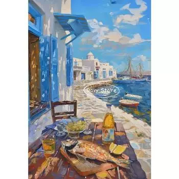 Стиль Анри Матисса Гостиная Спальня Обеденный стол Винтажный Постер Принт Холст Живопись Настенное искусство Картина Интерьер Домашний декор 21cm30cm NoFrame