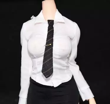 Стиль GS для масштабных фигурок Совместимо с телом TBLeague Сексуальная одежда для офиса Рукав белый [TOYBARJAPAN] 1/6 дамы, секретарши и т. д.. (длинный