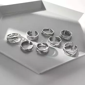 Стиль, мода, личность, панк, пряжка на палец, мужское геометрическое кольцо, корейский стиль, ювелирное кольцо chong yuan