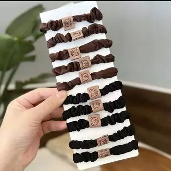 Стильная эластичная резинка для волос: Милый дизайн с шарообразной головкой, прочный и модный аксессуар для волос для женщин