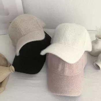 Стильная бейсбольная кепка, повседневная, сохраняющая тепло, универсальная, утолщенная, удобная кепка для комфортной защиты от солнца белый